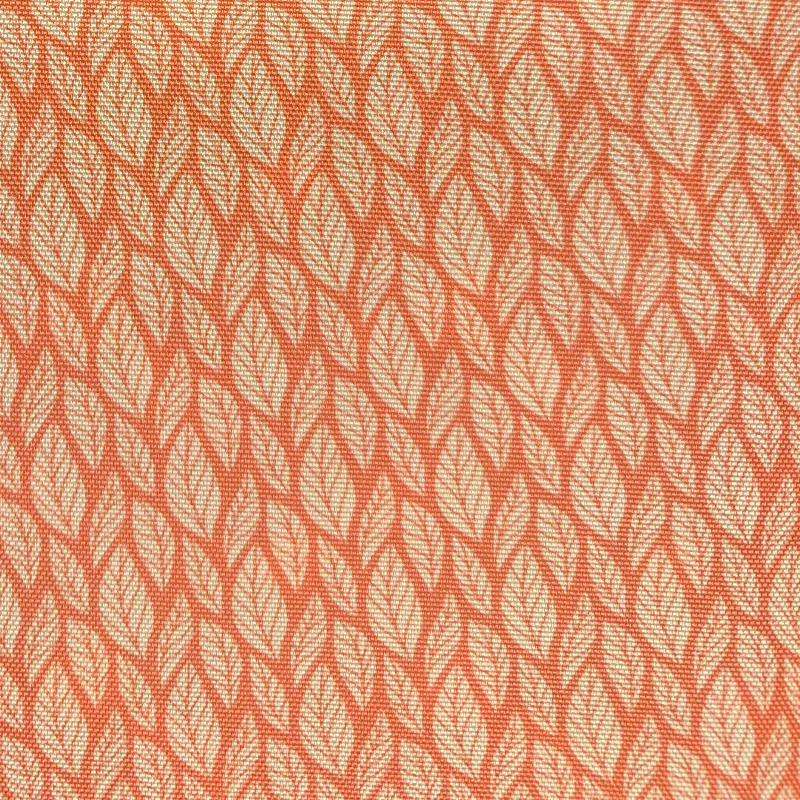 Rosies Floral Coordinating Leaves in Orange Waterproof Oxford