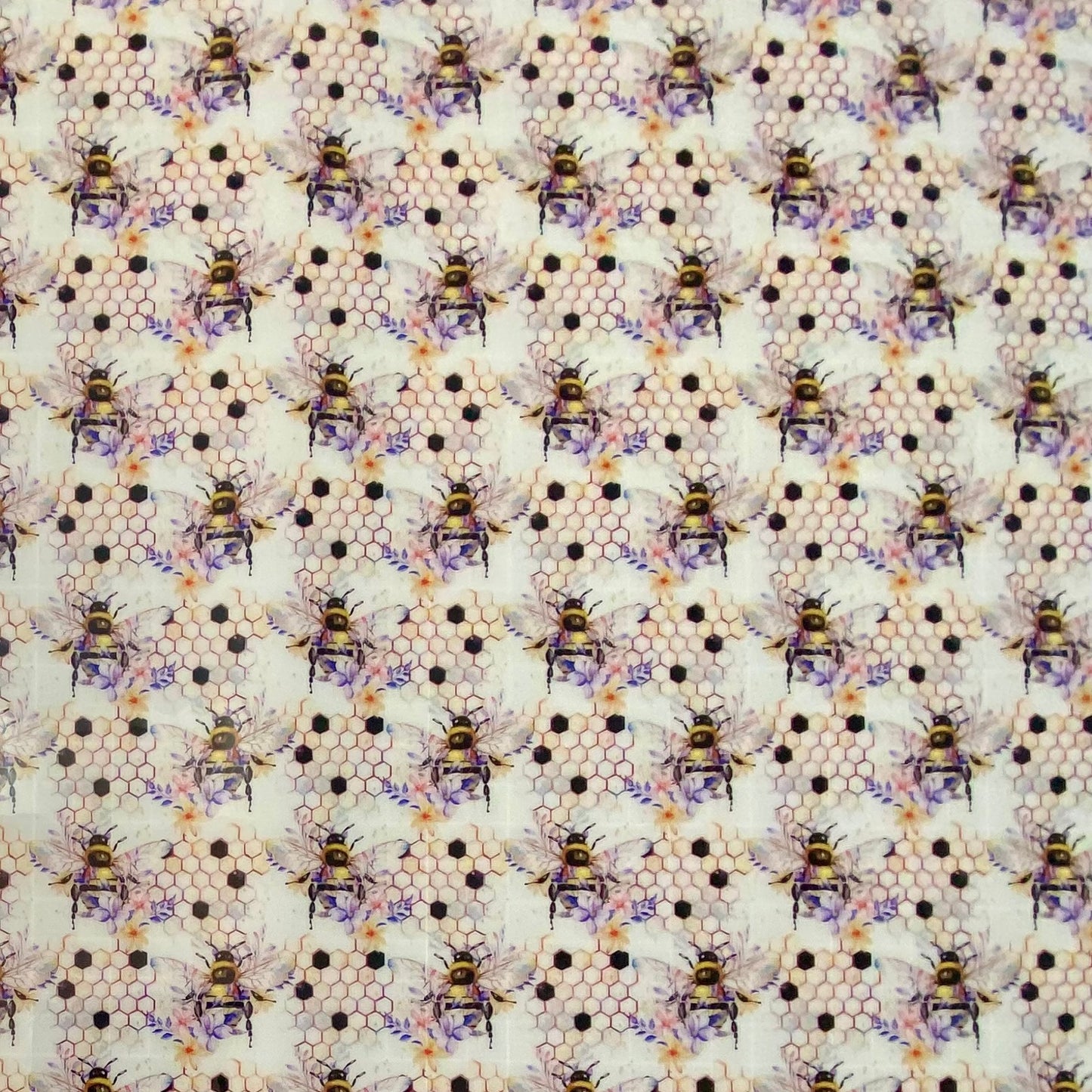 Bumblebees on White TPU/Clear Vinyl