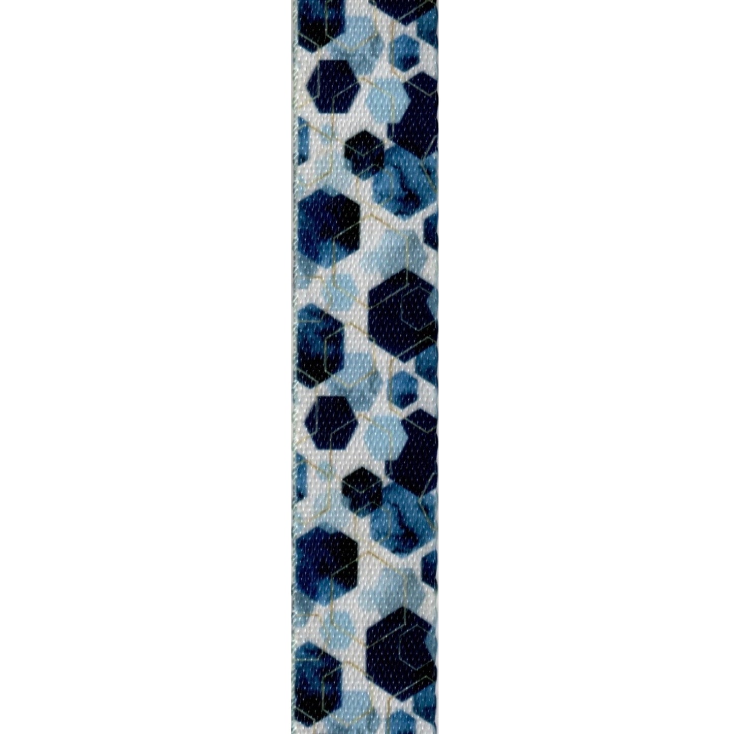 Modern Blue Hex 1" Webbing