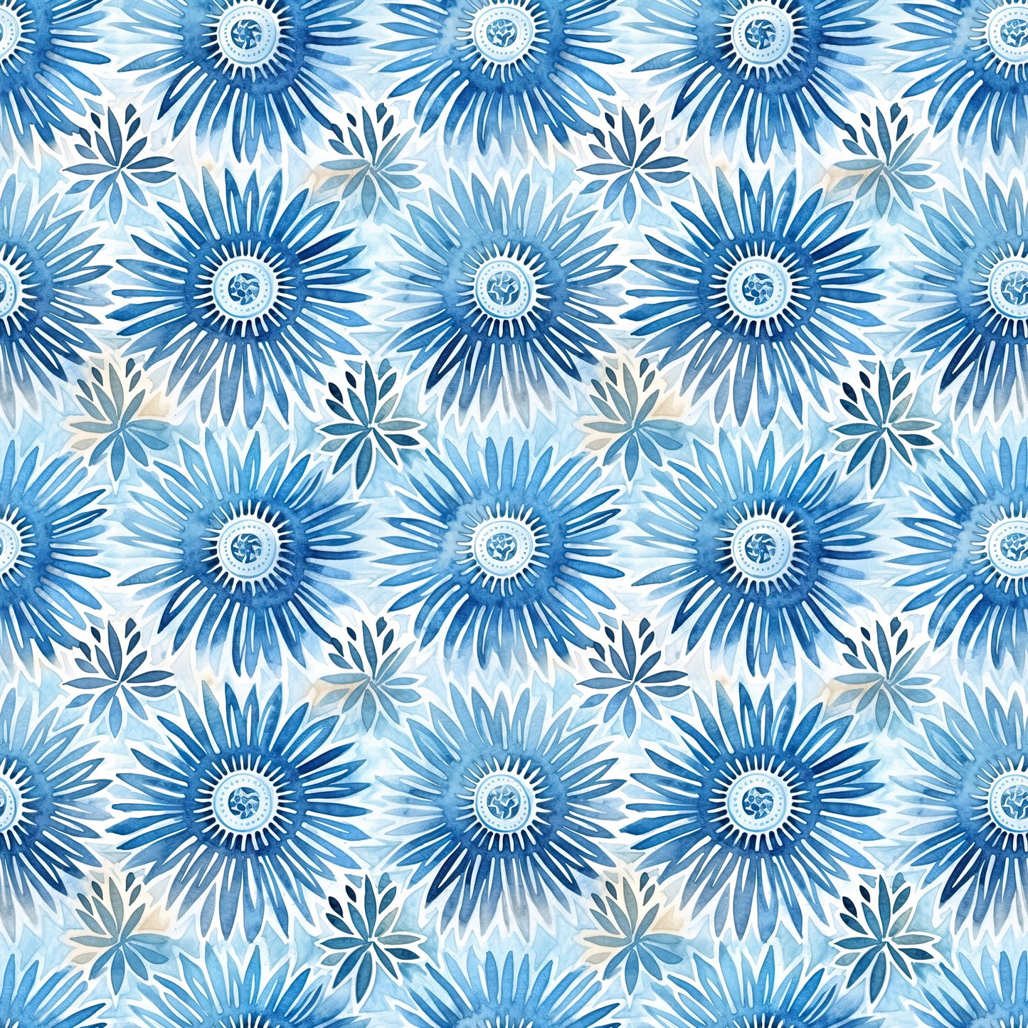 Blue Sun Batik Interlock