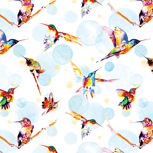 Hummingbird Delight Printy! PUL
