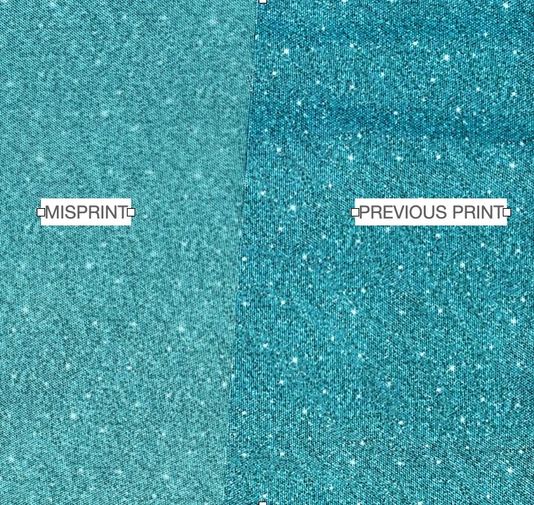 Misprinted Caribbean Sparkle Waterproof Oxford