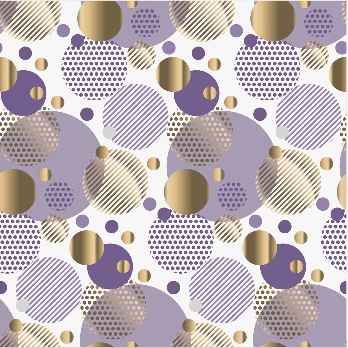 Light Opulence in Lavender and Gold Interlock