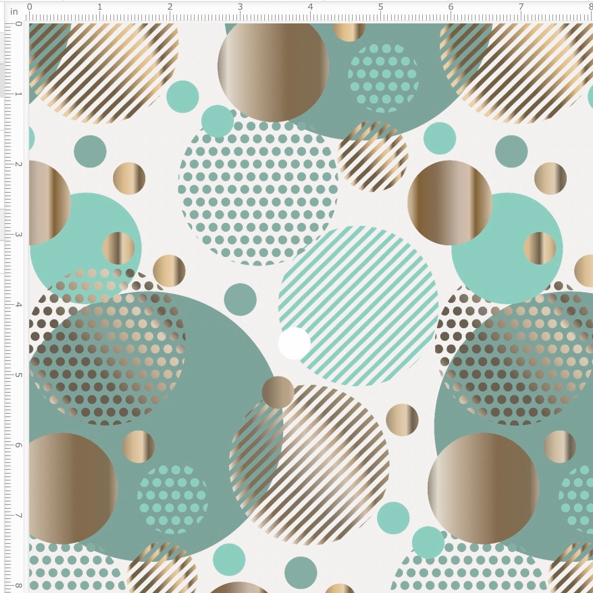Light Opulence in Aqua and Gold Interlock