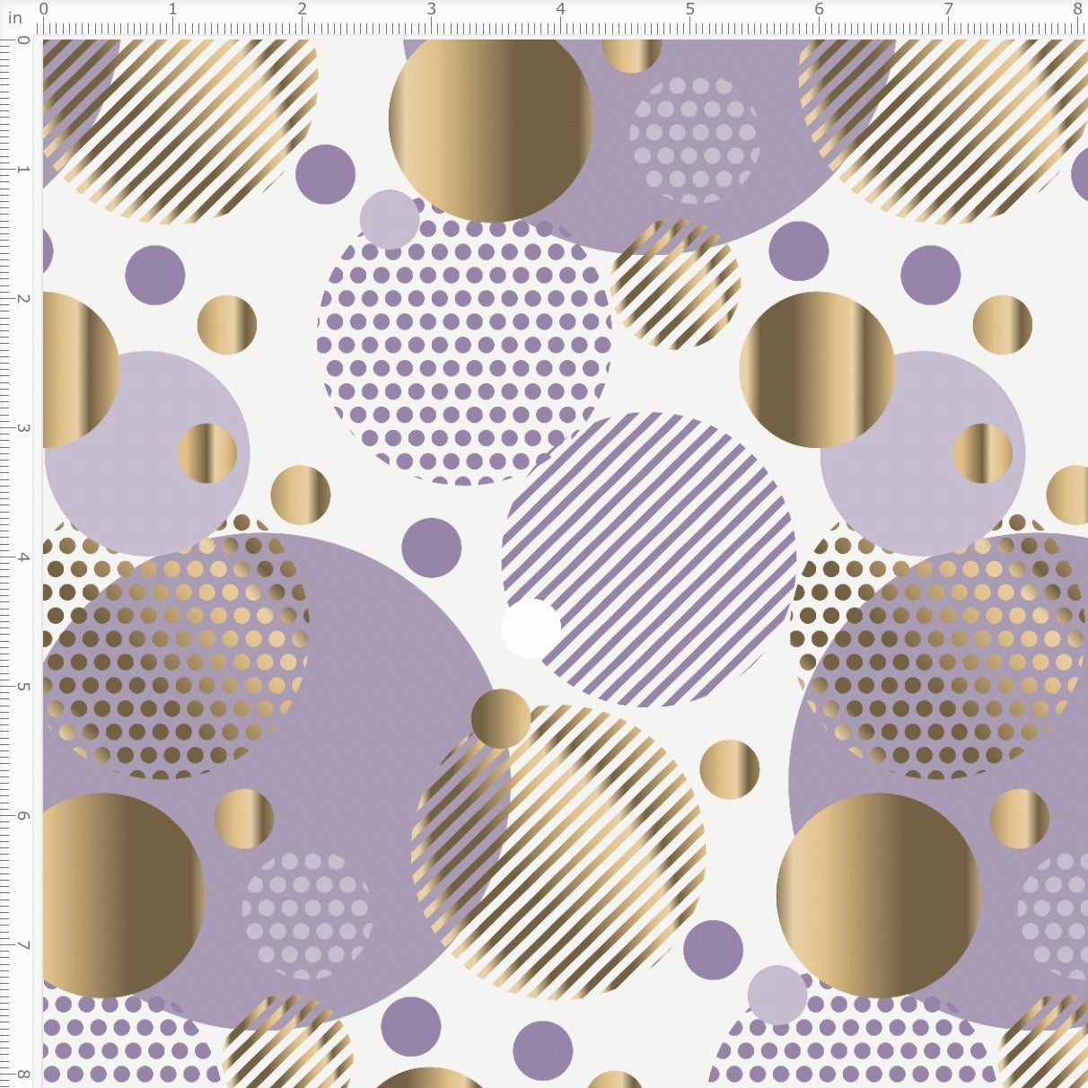 Light Opulence in Lavender and Gold Interlock