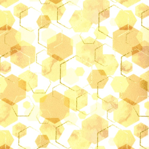 Modern Sunshine Hex - Scan of Fabric