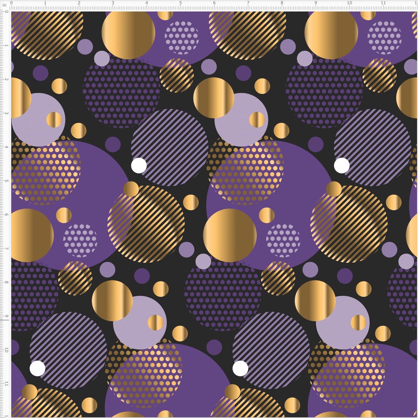 Opulence in Purples and Gold Velvet