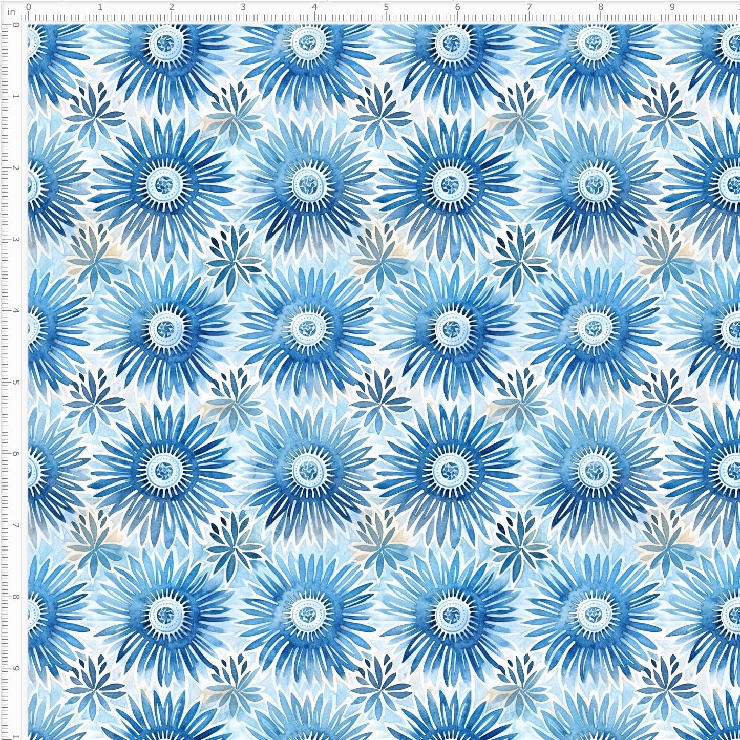 Blue Sun Batik Interlock