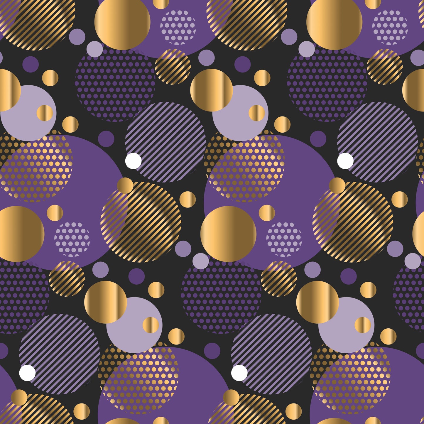 Opulence in Purples and Gold Velvet