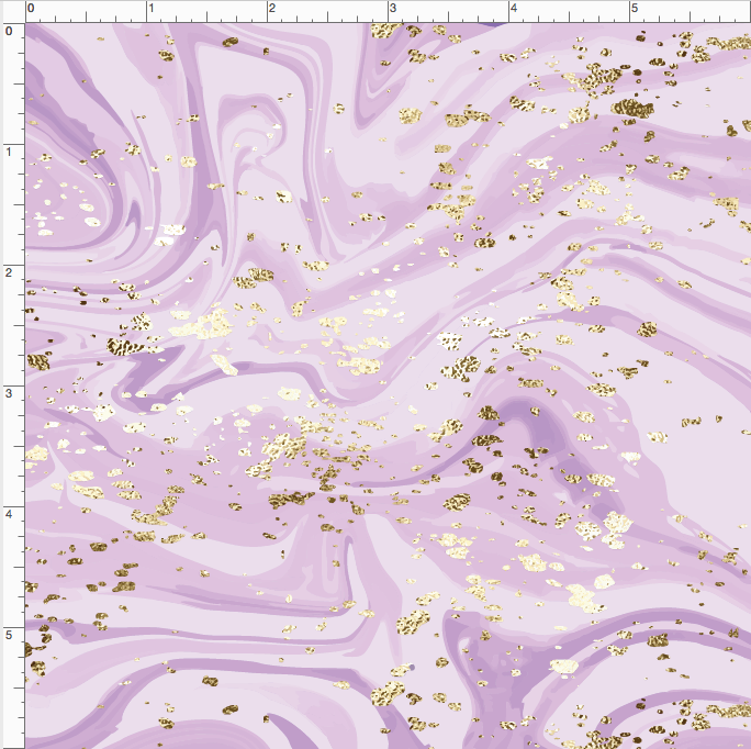 Marble in Lavender with Gold Glitter Suede
