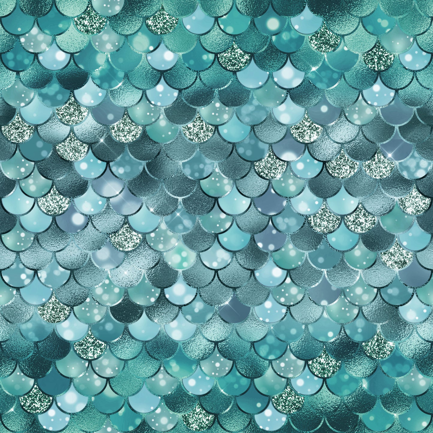 Enchanted Seas / Mermaids - Aqua by Northcott Fabrics - 778148281383