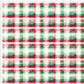 Christmas Paintbrush Plaid Waterproof Oxford