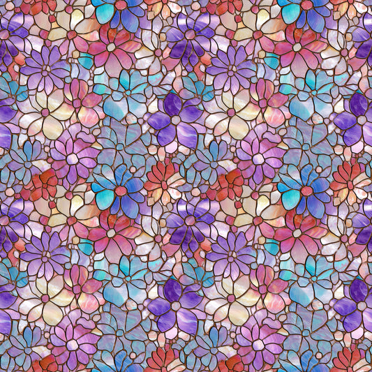 Spring Floral Mosaic Waterproof Oxford