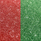 Christmas Red and Green Glitter Split Yard Waterproof Oxford