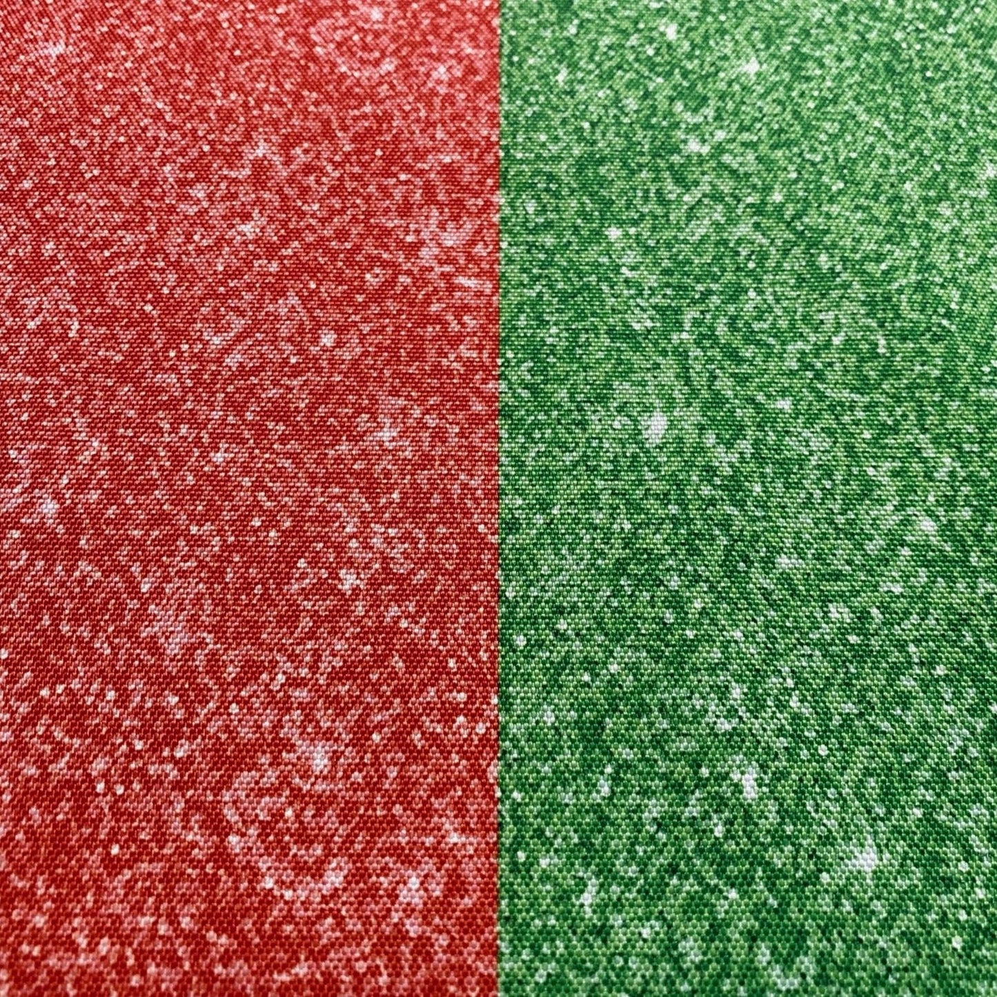 Christmas Red and Green Glitter Split Yard Velvet