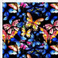 Beautiful Butterflies in Watercolor Interlock
