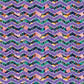 Rosies Floral Coordinating Chevron in Purple Velvet
